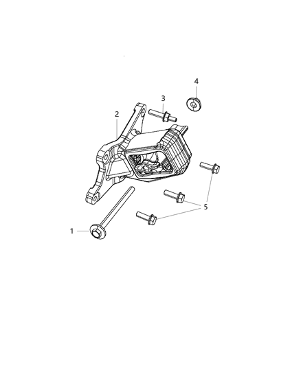 2014 Jeep Wrangler Engine Mounting Right Side Diagram 2 - Thumbnail