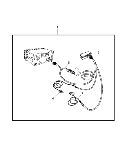 2008 Dodge Caliber Hands Free Kit - Cellular Phone - Blue Tooth Diagram