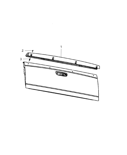 2009 Dodge Ram 3500 Pickup Spoilers Diagram
