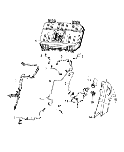 2017 Chrysler Pacifica Wiring Battery Negative Diagram for 68273294AB
