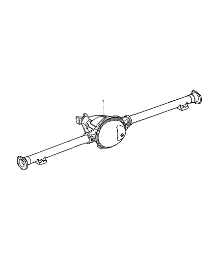 1997 Jeep Cherokee Axle Assembly, Rear Diagram 1 - Thumbnail