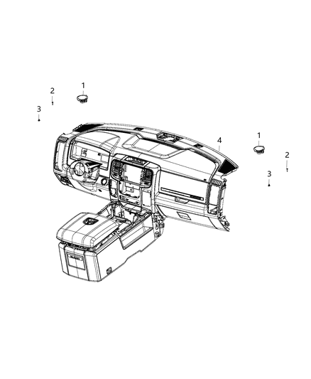 2020 Ram 2500 Speakers, Amplifier And Sub Woofer Diagram 4 - Thumbnail