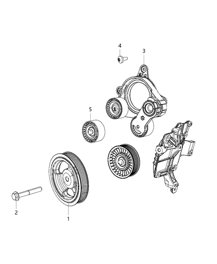 2020 Jeep Renegade Pulleys & Related Parts Diagram 2 - Thumbnail