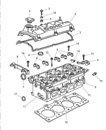 1997 Dodge Avenger Cylinder Head Diagram 2 - Thumbnail