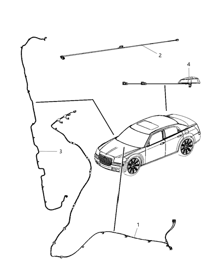 2010 Chrysler Sebring Antenna Mast Diagram for 5064164AC