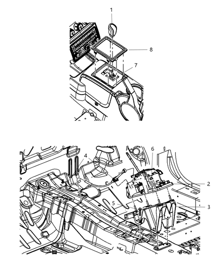 2010 Dodge Journey Bezel Diagram for 1CD59DX9AB