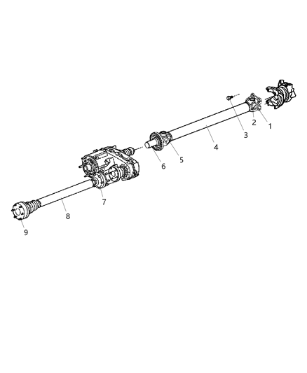 2007 Jeep Liberty Propeller Shaft Diagram 2 - Thumbnail