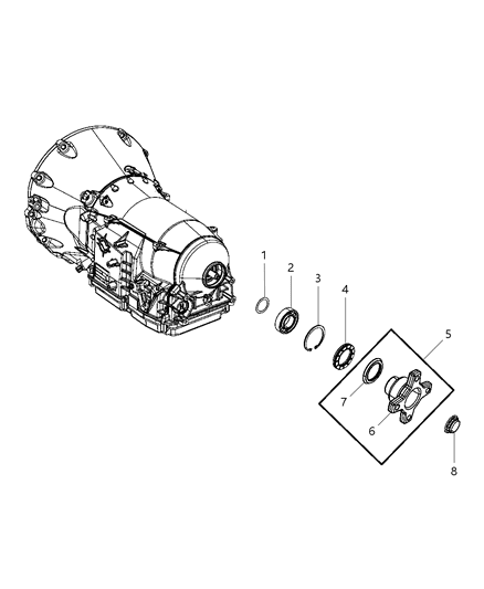 2009 Jeep Commander Case , Extension & Adapter Diagram 4 - Thumbnail