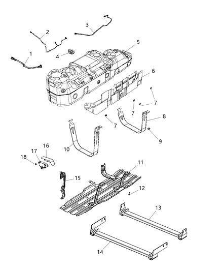 2021 Ram 1500 Fuel Tank And Related Parts Diagram 3 - Thumbnail