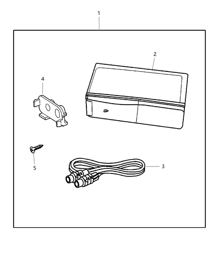 2000 Dodge Intrepid Player Kit - CD Changer - 4 Disc Diagram