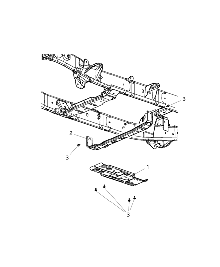 2019 Ram 3500 Pickup Underbody Shields And Plates Diagram