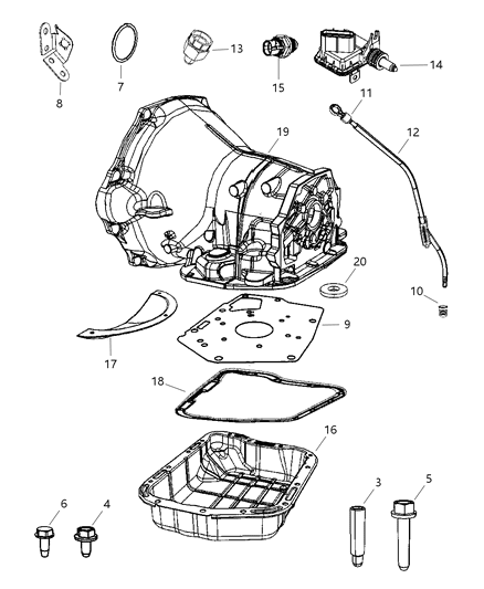 2007 Dodge Ram 3500 Pickup Case & Related Parts Diagram 1 - Thumbnail