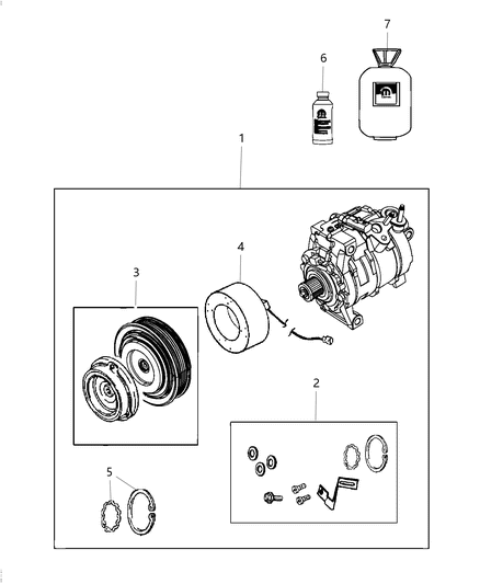 2020 Ram 3500 Cab Chassis A/C Compressor Diagram