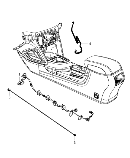 2013 Dodge Dart Wiring - Console Diagram