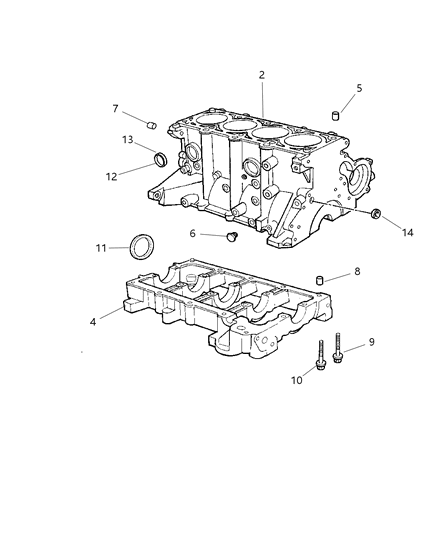 2003 Jeep Wrangler Cylinder Block Diagram 1 - Thumbnail