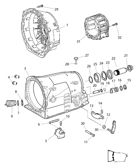 2006 Dodge Magnum Stud Double Ended Diagram for 6507424AA