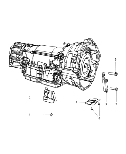 2008 Dodge Nitro Heat Shield Diagram for 53013915AA