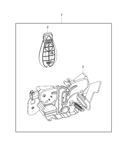 2019 Ram 2500 Remote Start of Mopar Accessories - Component Parts Diagram