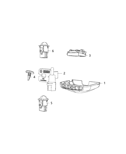 2020 Chrysler Voyager Sensors - Body Diagram 4 - Thumbnail