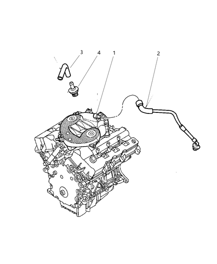 2002 Dodge Intrepid Crankcase Ventilation Diagram 1 - Thumbnail
