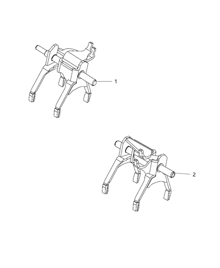 2016 Jeep Renegade Fork Second, Fourth And Fifth Diagram for 68120404AA