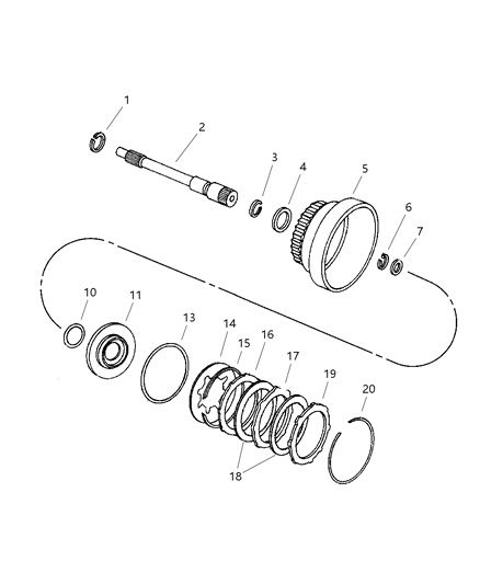 2000 Dodge Caravan Clutch & Input Shaft Diagram 2 - Thumbnail