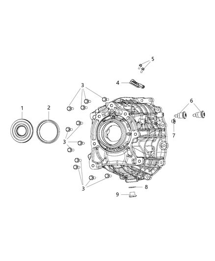 2021 Jeep Wrangler Case & Related Parts Diagram 4 - Thumbnail
