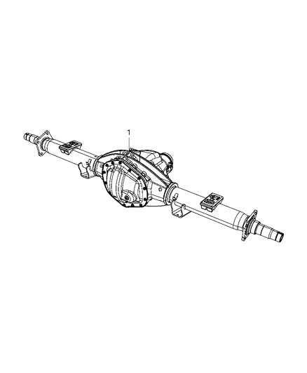 2008 Dodge Ram 3500 Cab Chassis Rear Axle Assembly Diagram 1 - Thumbnail