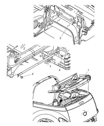 2005 Chrysler PT Cruiser Welt Diagram for XC26XXXAA