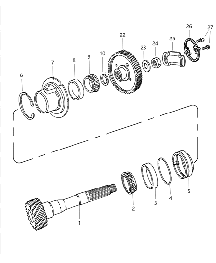 1998 Dodge Caravan Shaft - Transfer Diagram 1 - Thumbnail