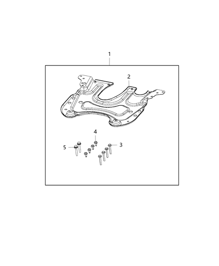 2016 Jeep Cherokee Plate Kit, Skid Diagram 3 - Thumbnail