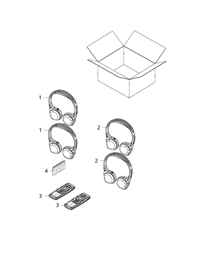 2019 Chrysler Pacifica Remote Control Diagram for 68239853AD