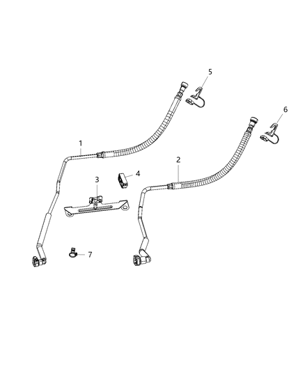 2020 Ram 3500 Cab Chassis Fuel Lines/Tubes, Front Diagram 2 - Thumbnail