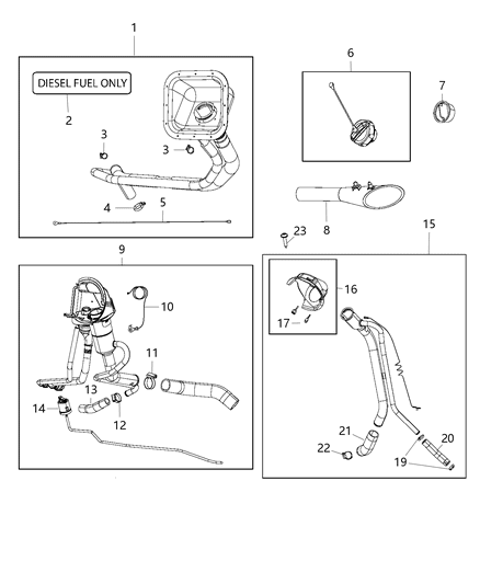2018 Ram 2500 Fuel Tank Filler Tube Diagram 2 - Thumbnail