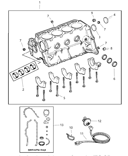 2002 Jeep Wrangler Cylinder Block Diagram 1 - Thumbnail