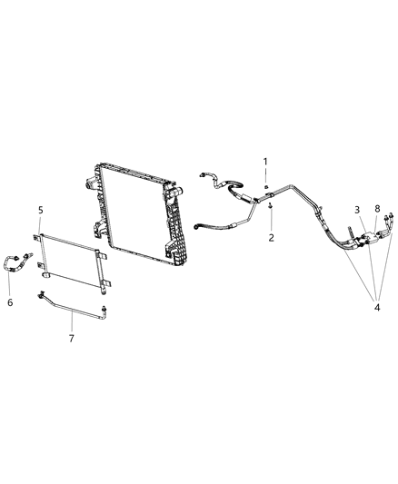 2014 Ram 5500 Transmission Cooler & Lines Diagram 2 - Thumbnail