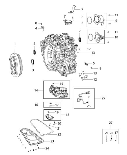 2010 Jeep Compass Sensor Secondary Revolution Diagram for 5189840AA