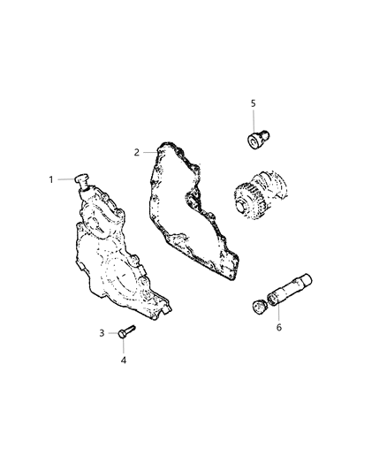 2020 Ram ProMaster 2500 Engine Oil Pump Diagram 1 - Thumbnail