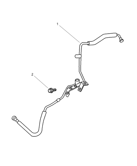 2001 Jeep Grand Cherokee Fuel Lines, Front Diagram 2 - Thumbnail