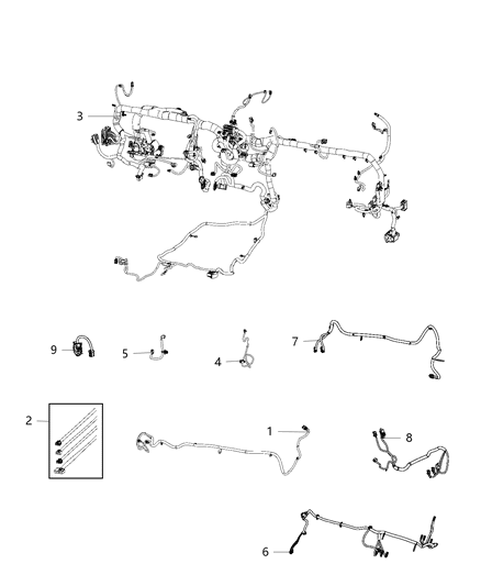 2020 Ram 3500 Cab Chassis Wiring - Instrument Panel Diagram