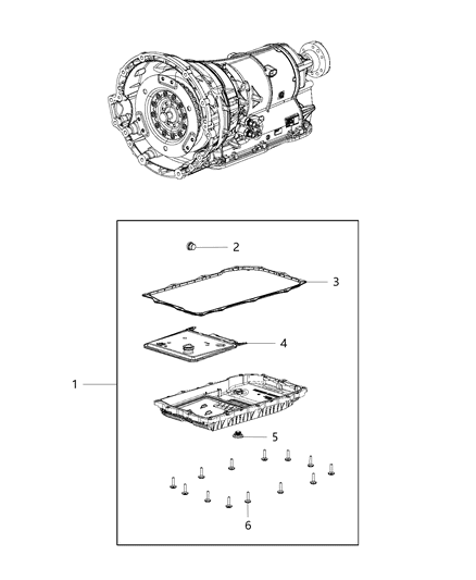 2017 Dodge Challenger Oil Pan , Filter And Related Parts Diagram 3 - Thumbnail