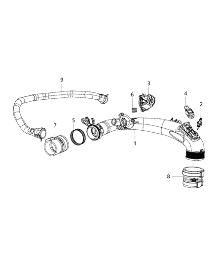 2019 Jeep Wrangler Grommet Insulator Diagram for 5281363AA