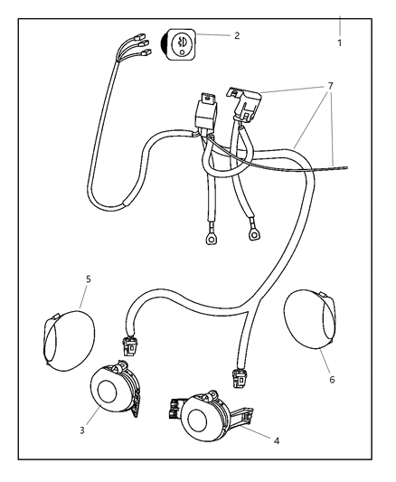 2005 Dodge Ram 2500 Light Package Fog Diagram for 82208102