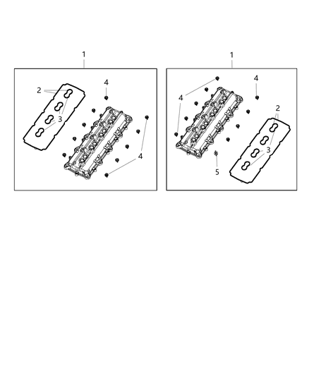 2016 Ram 3500 Cab Chassis Cylinder Head & Cover & Rocker Housing Diagram 1 - Thumbnail