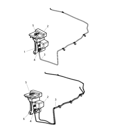 2007 Jeep Wrangler Windshield Washer System Diagram 3 - Thumbnail