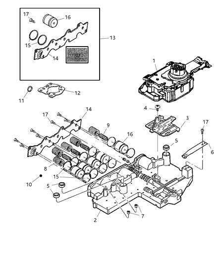 2003 Jeep Grand Cherokee Valve Body Diagram 2 - Thumbnail