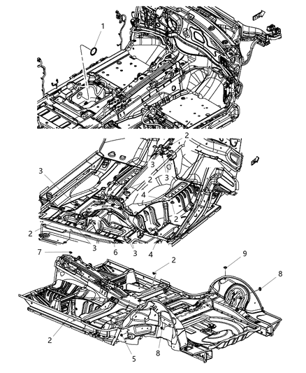2020 Jeep Grand Cherokee Floor Pan Plugs Diagram