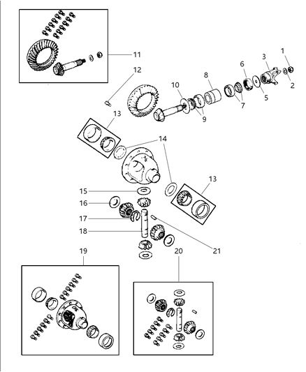 2002 Dodge Ram 3500 Regular Cab Differential - Front Axle Diagram