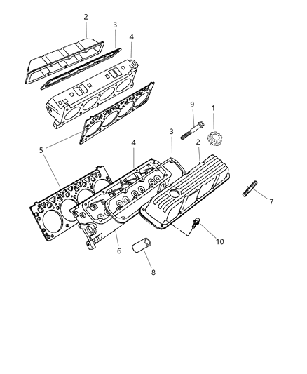 1999 Dodge Dakota Cylinder Head Diagram 3 - Thumbnail