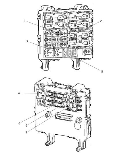 2005 Jeep Liberty Junction Block Relay Diagram for 56010436AE